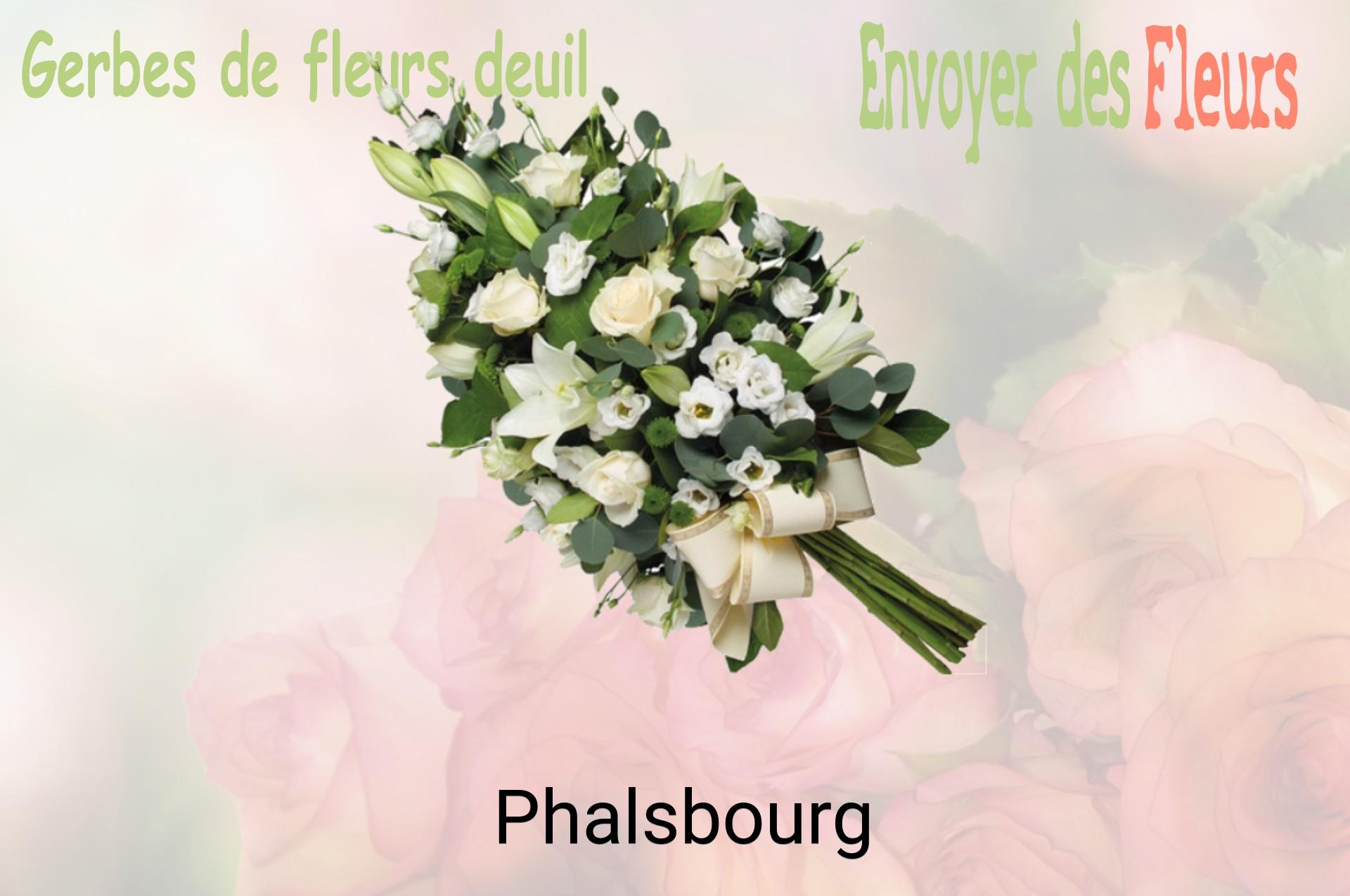 Gerbe de fleurs de deuil livrée à Phalsbourg